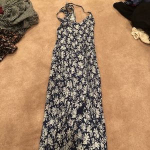 Forever 21 blue floral maxi dress